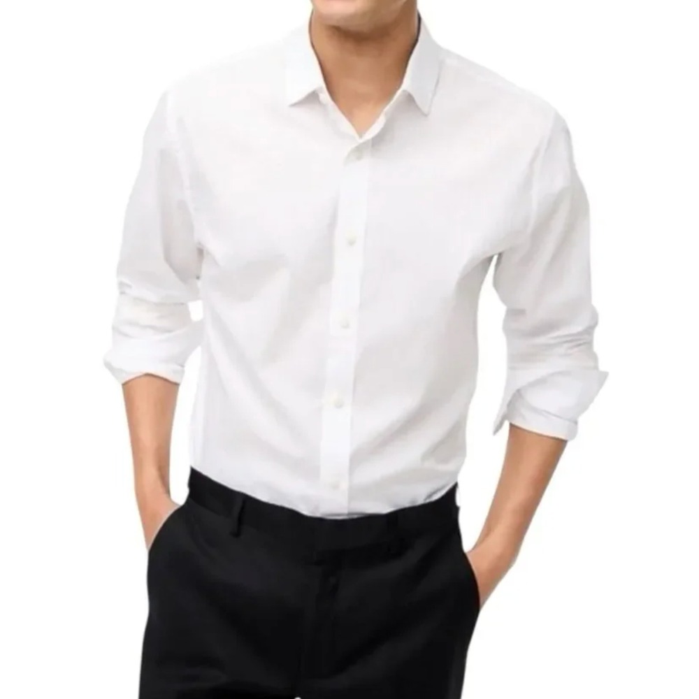 J.Crew Factory | NWT Men's Performance Dress Shirt White Slim Fit | Sz XXL